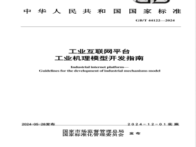 GB/T 44122-2024工业互联网平台 工业机理模型开发指南 